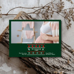 Photo  We are expecting Pregnancy Announcement<br><div class="desc">Share your joyful news with a touch of festive charm using our Photo Christmas Pregnancy Announcement. This delightful card features a personal photo, beautifully framed to showcase your growing family. The design incorporates festive elements like Christmas trees, snowflakes, or holiday accents, along with a heartwarming message that reveals your exciting...</div>