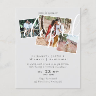 PHOTO We Eloped Announcement Reception Party