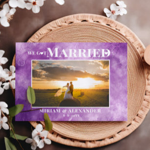 Photo We got married Wedding announcement Postcard