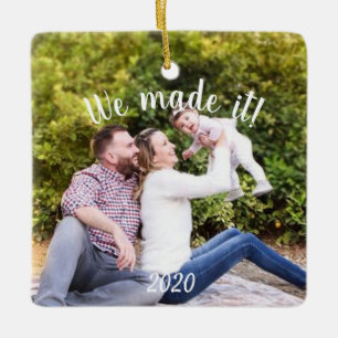 Photo We made It Pandemic 2020 Ceramic Ornament