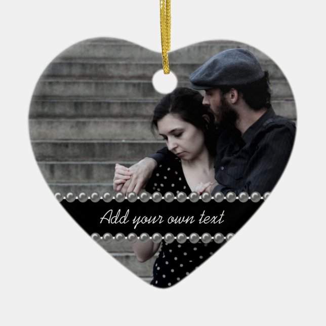 Photo Wedding/Engagement/Anniversary Ornament (Front)