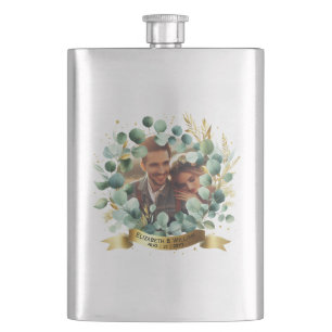 PHOTO Wedding Gift Newlyweds Anniversary Couples  Hip Flask