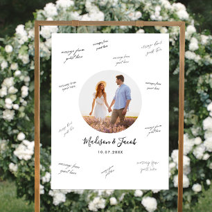 Photo Wedding Guest Signature Acrylic Sign
