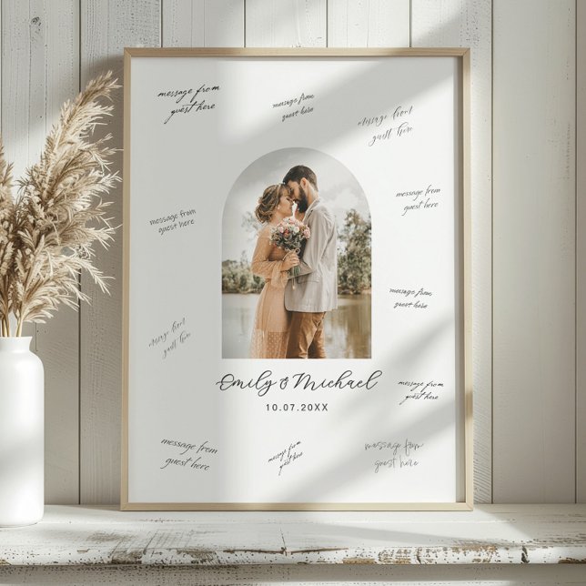 Photo Wedding Guest Signature Message Board Poster (Creator Uploaded)