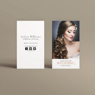 Photo Wedding Hair & Makeup Business Card