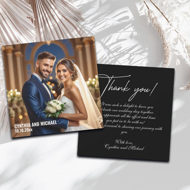 Photo Wedding Handwritten Thank You Card Note (Creator Uploaded)