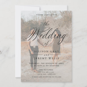 Photo Wedding Invitation