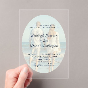 Photo wedding invitation
