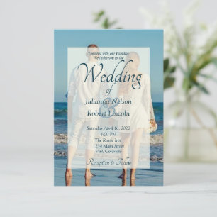 Photo wedding invitation