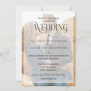 Photo Wedding Invitation