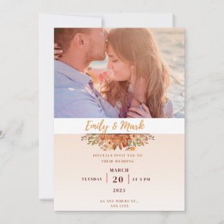 photo wedding invitation