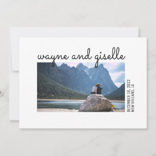 Photo Wedding Invitation