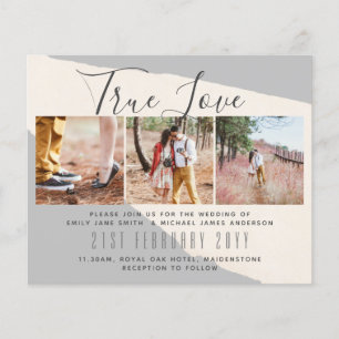 Photo Wedding Invitation Engagement Bridal Shower Flyer