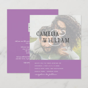 PHOTO Wedding Invitation Engagement Save the Date
