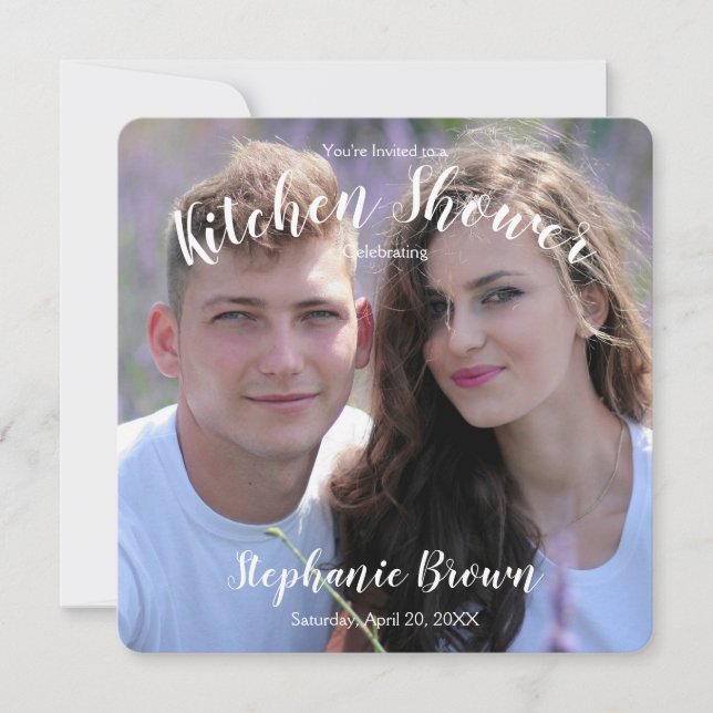 Photo Wedding Kitchen Shower Invitation (Front)