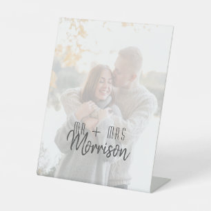 Photo Wedding Pedestal Sign