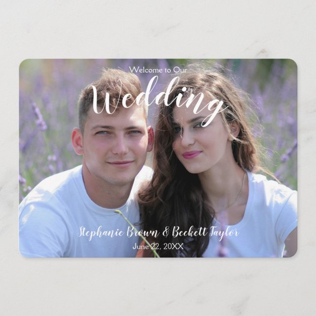 Photo Wedding Programme (Front)