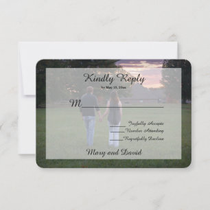 Photo Wedding RSVP Card