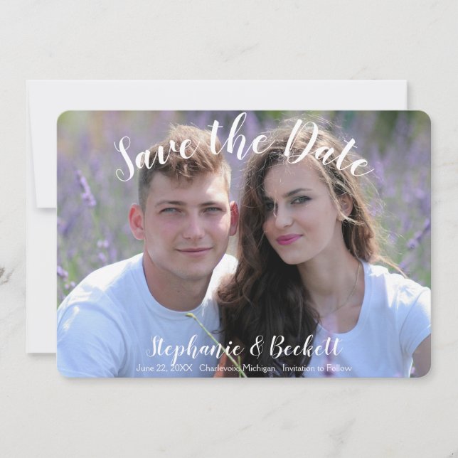 Photo Wedding Save The Date (Front)