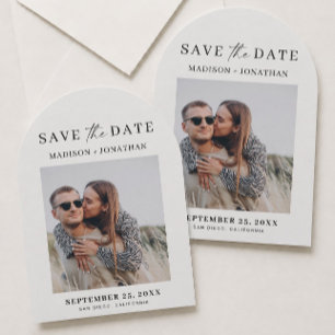 Photo Wedding Save the Date Arch Invitation