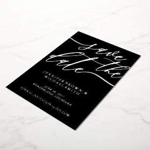 Photo Wedding Save the Date black