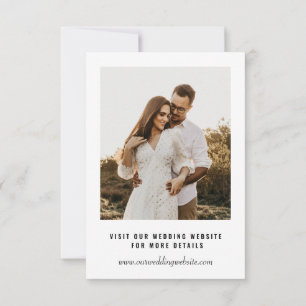 Photo Wedding Save the Date   Faux Vellum Overlay  Invitation