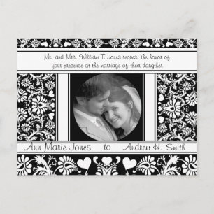 Photo Wedding Save the Date Invitation Postcard