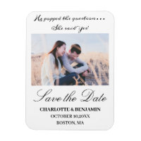  Photo Wedding Save The Date Magnet