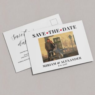 Photo Wedding Save the date Postcard