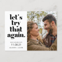 Photo Wedding Save the New Date Postponement