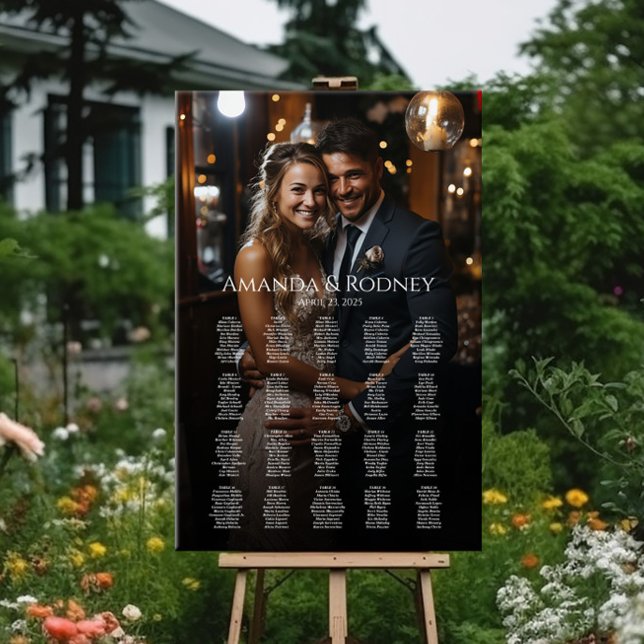 Photo wedding seating chart elegant 20 tables (Creator Uploaded)