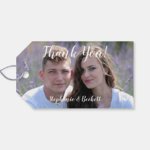 Photo Wedding Thank You Gift Tags