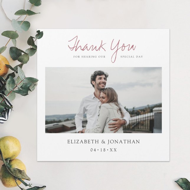 Photo Wedding Thank You Magnet (Creator Uploaded)