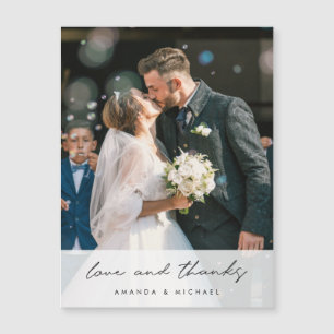 Photo Wedding Thank You Magnet