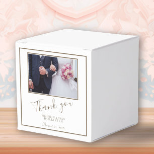 Photo Wedding Thank you Personalizable Favour Box