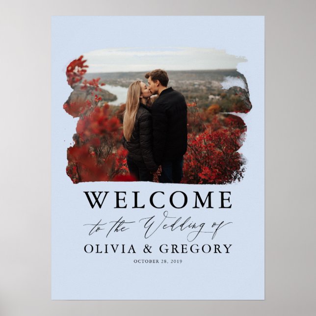 Photo Wedding Welcome Sign (Front)