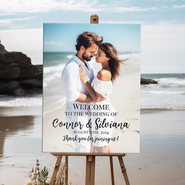 Photo wedding welcome sign elegant (Creator Uploaded)
