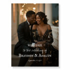 Photo wedding welcome sign elegant foam board