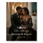 Photo wedding welcome sign elegant foam board