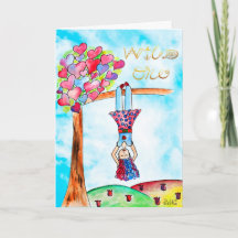 Photo Whimsical Art Birthday Girl Boho Gold Purple