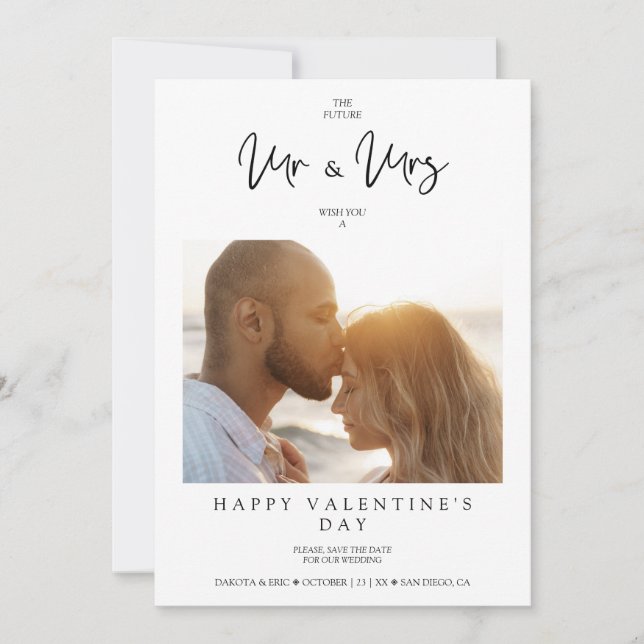 Photo Whimsical MR & MRS Valentine's Day Wedding (Front)