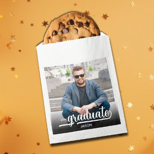 Photo White Graduate Script Favour Bags