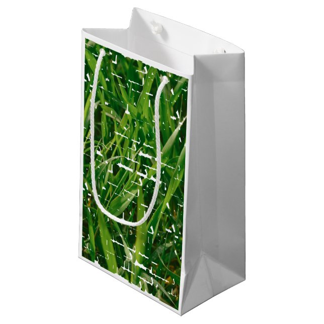 Photo White Green Lawn Care Service Thank you! Bag (Front Angled)