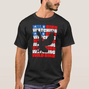 Photo Wild Bird Watching Free Flying Eagle on Amer T-Shirt