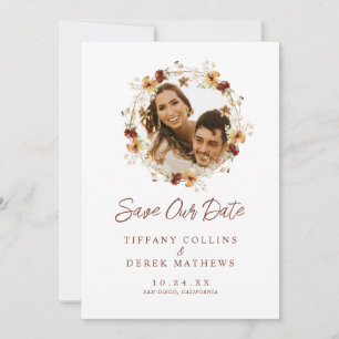 Photo Wildflower Photo Fall Wedding Save The Date