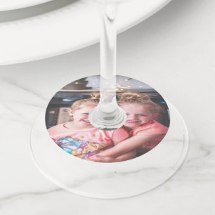 Photo Wine Glass Tags