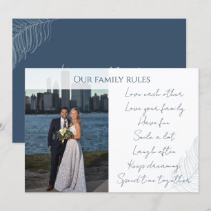 Photo wishes quotes calligraphy Card