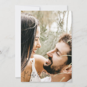 Photo Wispy Boho Floral Wedding Save the Date
