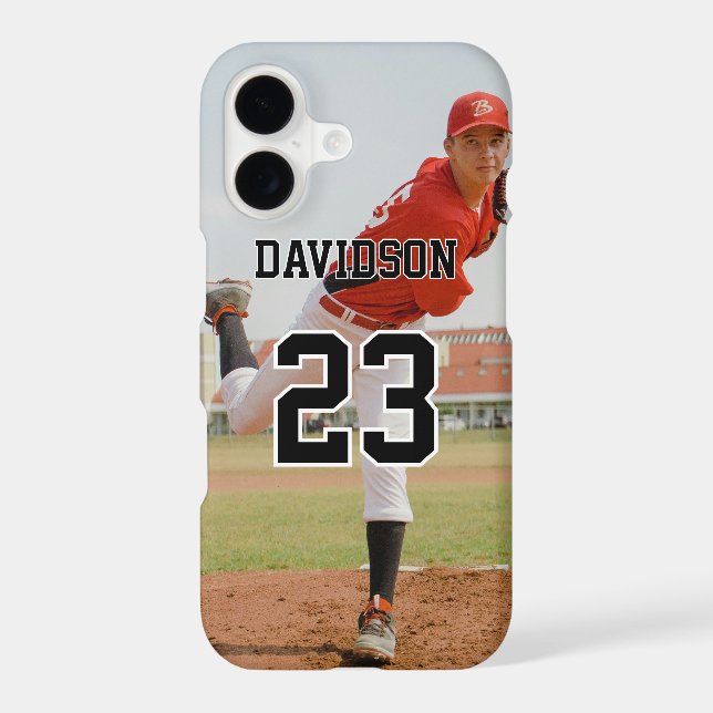 Photo with Black Text Name Jersey Number Custom (Back)