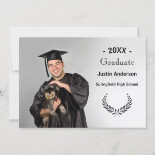 Photo with Branches - Graduation Announcement